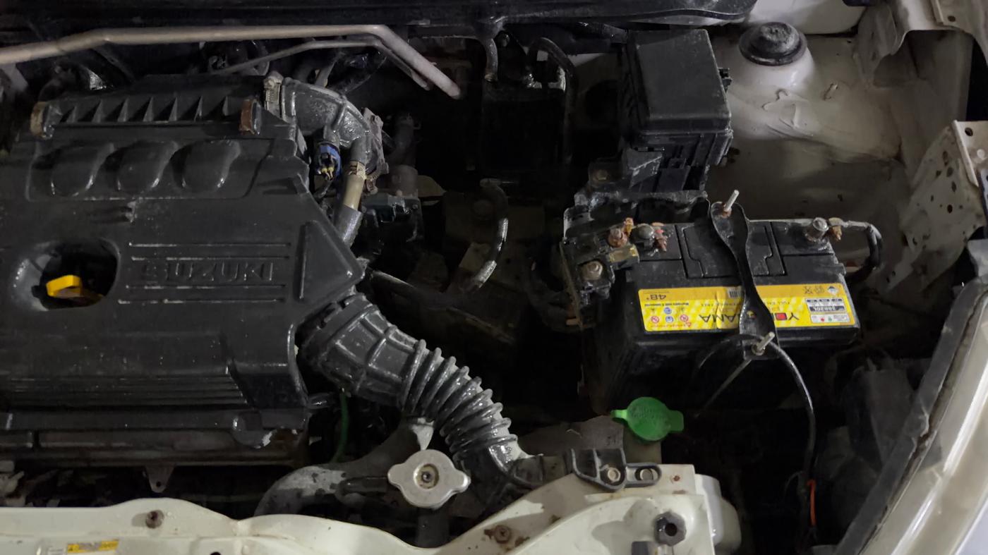 2014 Maruti Celerio VXI AMT, Petrol, Automatic, 85,537 km, Engine View - Left