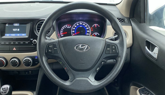 2017 Hyundai Grand i10 SPORTZ 1.2 KAPPA VTVT, Petrol, Manual, 45,854 km, Steering Wheel Close Up