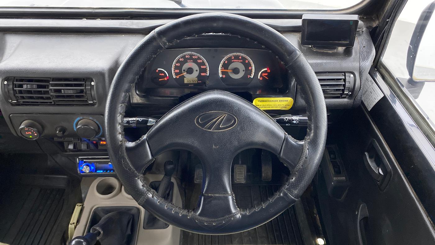 2013 Mahindra Thar CRDE 4X4 BS IV, Diesel, Manual, 65,722 km, Steering Wheel Close Up
