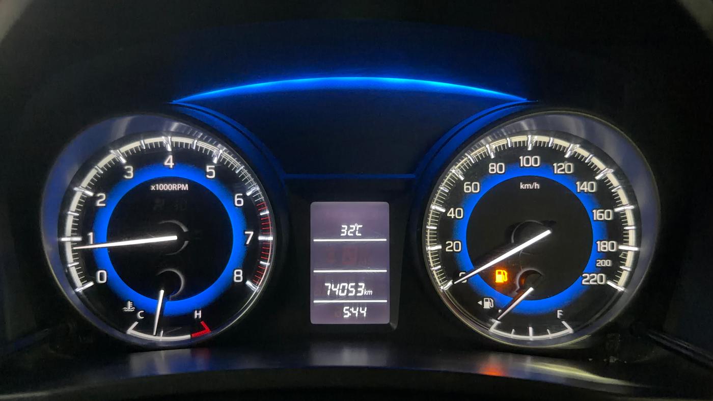 2017 Maruti Baleno DELTA PETROL 1.2, Petrol, Manual, 74,135 km, Odometer Image