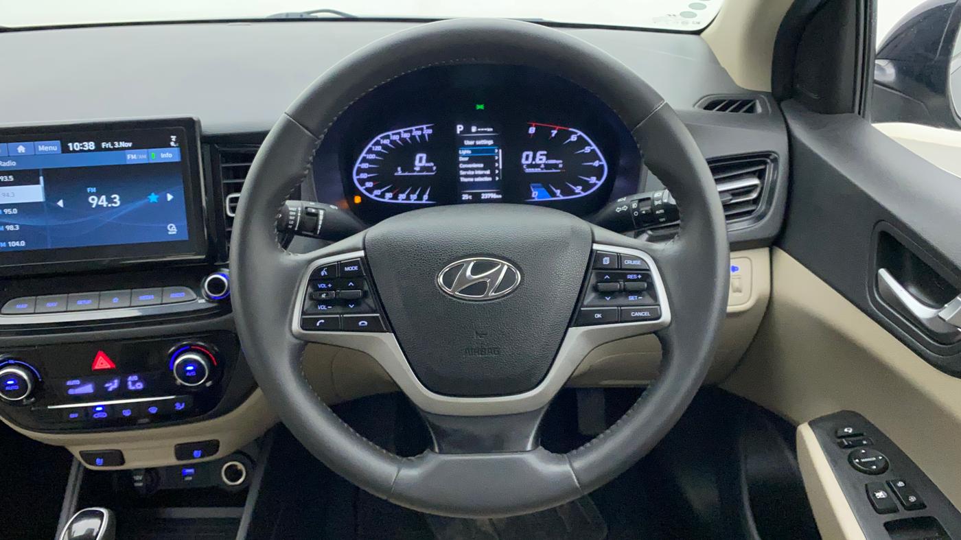 2021 Hyundai Verna SX (O) 1.5 VTVT IVT, Petrol, Automatic, 23,796 km, Steering Wheel Close Up
