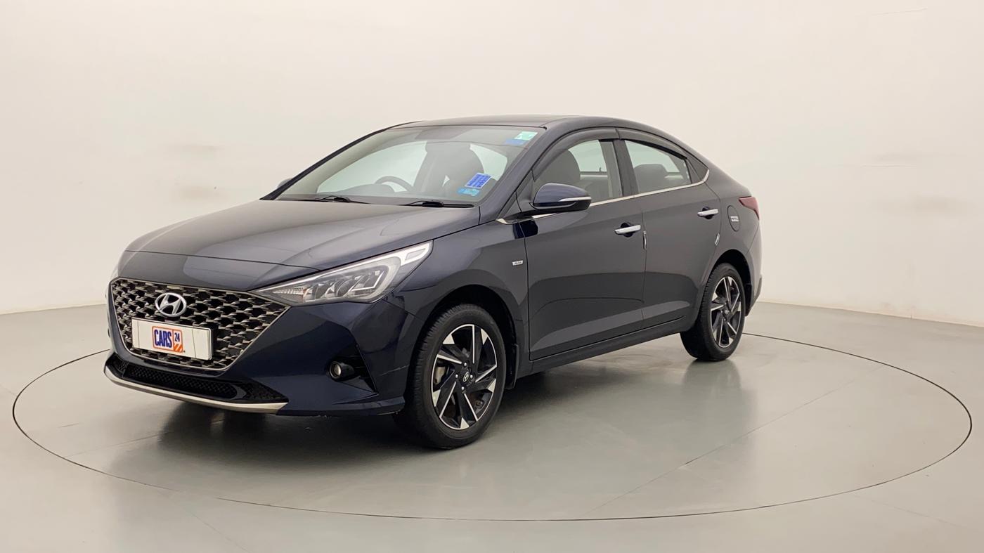 2021 Hyundai Verna SX (O) 1.5 VTVT IVT, Petrol, Automatic, 23,796 km, Left Front Diagonal