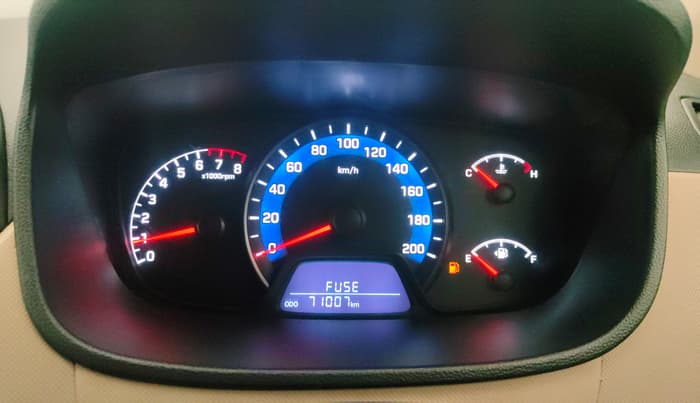 2014 Hyundai Xcent S 1.2, Petrol, Manual, 70,971 km, Odometer Image