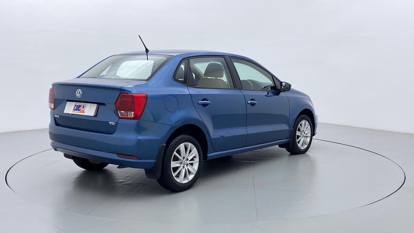 2016 Volkswagen Ameo HIGHLINE 1.5, Diesel, Manual, 28,640 km, Right Back Diagonal