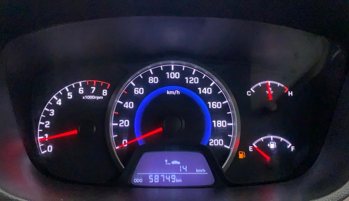 2014 Hyundai Grand i10 SPORTZ 1.2 KAPPA VTVT, Petrol, Manual, 58,739 km, Odometer Image
