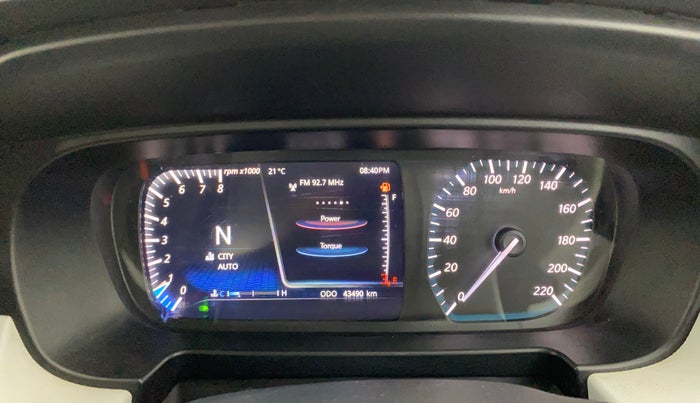 2021 Tata PUNCH CREATIVE AMT 1.2 RTN DUAL TONE, Petrol, Automatic, 43,489 km, Odometer Image