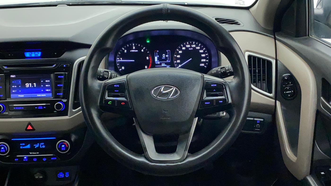 2015 Hyundai Creta SX 1.6 DIESEL, Diesel, Manual, 78,386 km, Steering Wheel Close Up