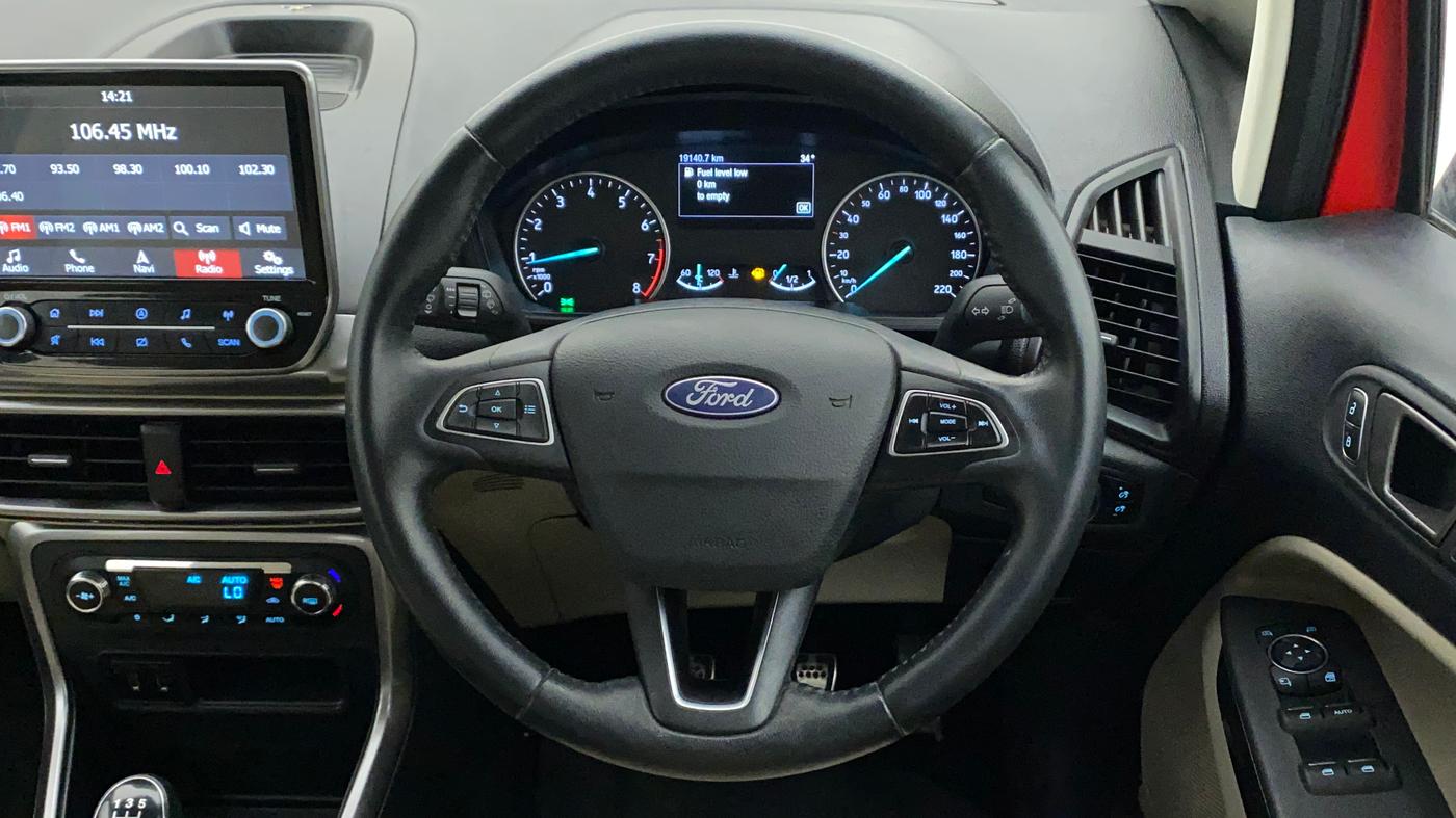 2019 Ford Ecosport TITANIUM 1.5L PETROL, Petrol, Manual, 19,140 km, Steering Wheel Close Up