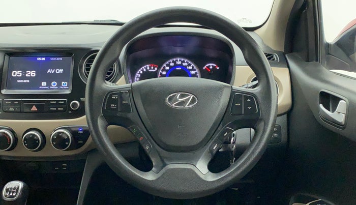 2017 Hyundai Grand i10 SPORTZ (O) 1.2 KAPPA VTVT, Petrol, Manual, 48,181 km, Steering Wheel Close Up
