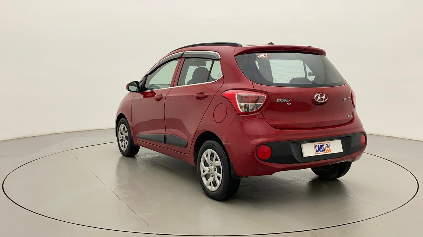 2017 Hyundai Grand i10 SPORTZ (O) 1.2 KAPPA VTVT, Petrol, Manual, 48,181 km, Left Back Diagonal