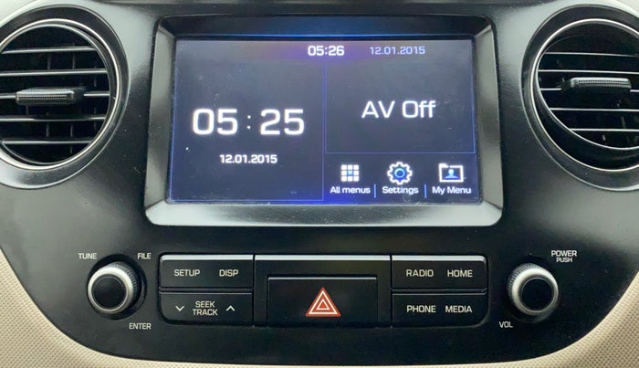 2017 Hyundai Grand i10 SPORTZ (O) 1.2 KAPPA VTVT, Petrol, Manual, 48,181 km, Infotainment System