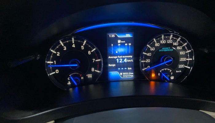 2019 Maruti Ciaz ALPHA 1.5 SHVS PETROL, Petrol, Manual, 51,200 km, Odometer Image