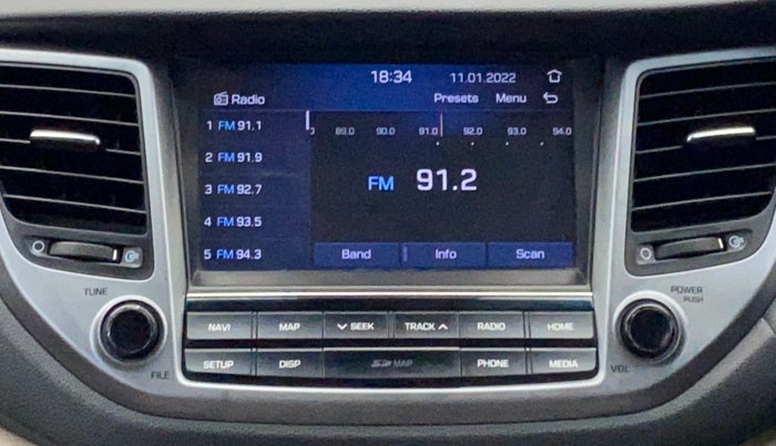 2018 Hyundai Tucson 2WD AT GLS DIESEL, Diesel, Automatic, 73,684 km, Infotainment System