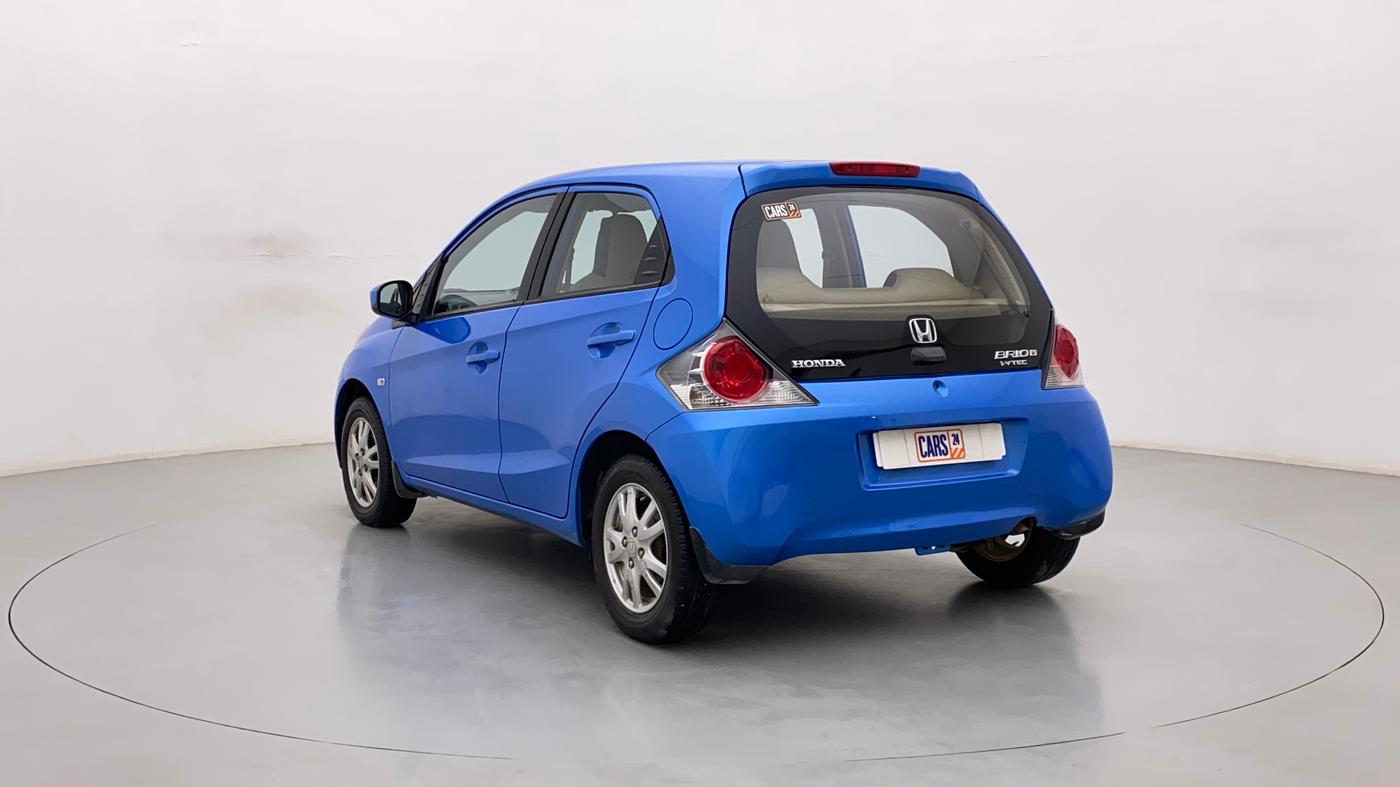 2012 Honda Brio V MT, Petrol, Manual, 56,126 km, Left Back Diagonal