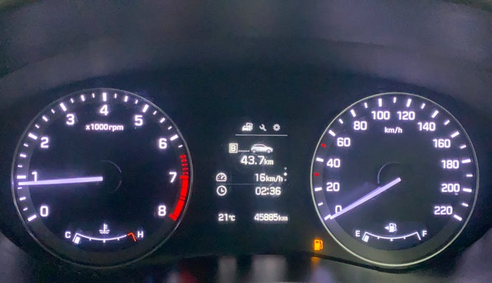 2016 Hyundai Elite i20 ASTA 1.2 (O), Petrol, Manual, 45,841 km, Odometer Image