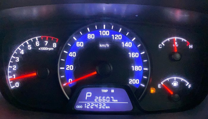 2016 Hyundai Xcent S AT 1.2, Petrol, Automatic, 1,22,520 km, Odometer Image