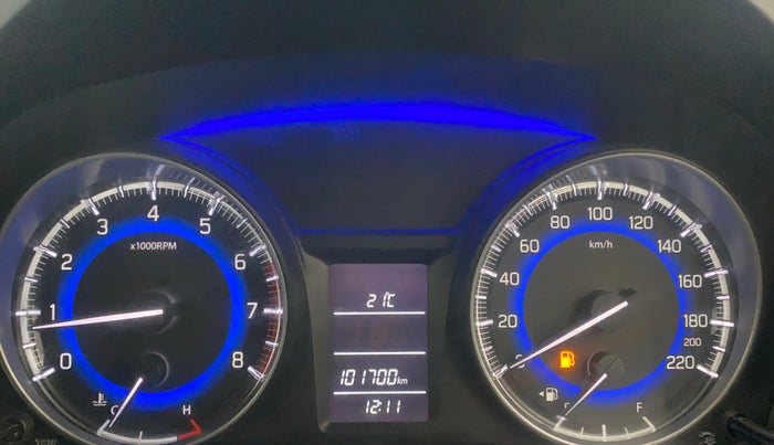 2016 Maruti Baleno DELTA PETROL 1.2, Petrol, Manual, 1,01,654 km, Odometer Image