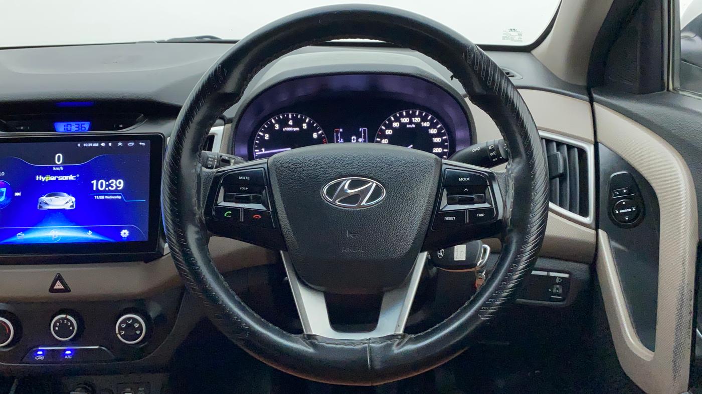 2017 Hyundai Creta E PLUS 1.6 PETROL, Petrol, Manual, 63,384 km, Steering Wheel Close Up