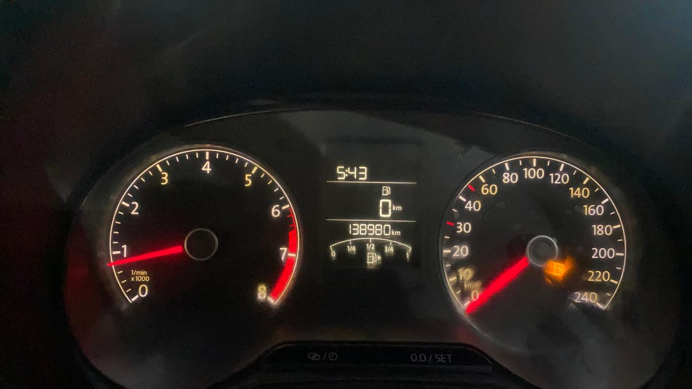 2016 Volkswagen Ameo TRENDLINE 1.2L, CNG, Manual, 1,39,671 km, Odometer Image