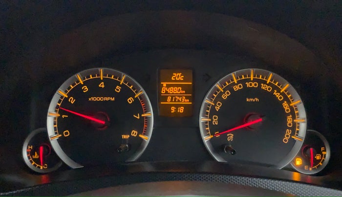 2016 Maruti Swift ZXI D, Petrol, Manual, 81,802 km, Odometer Image