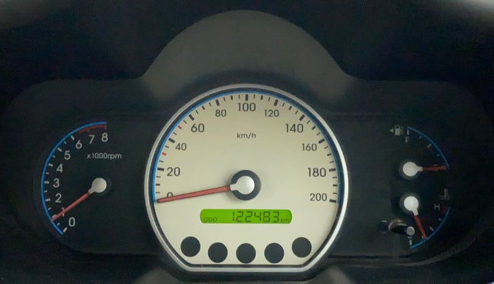 2010 Hyundai i10 SPORTZ 1.2, Petrol, Manual, 1,22,483 km, Odometer Image