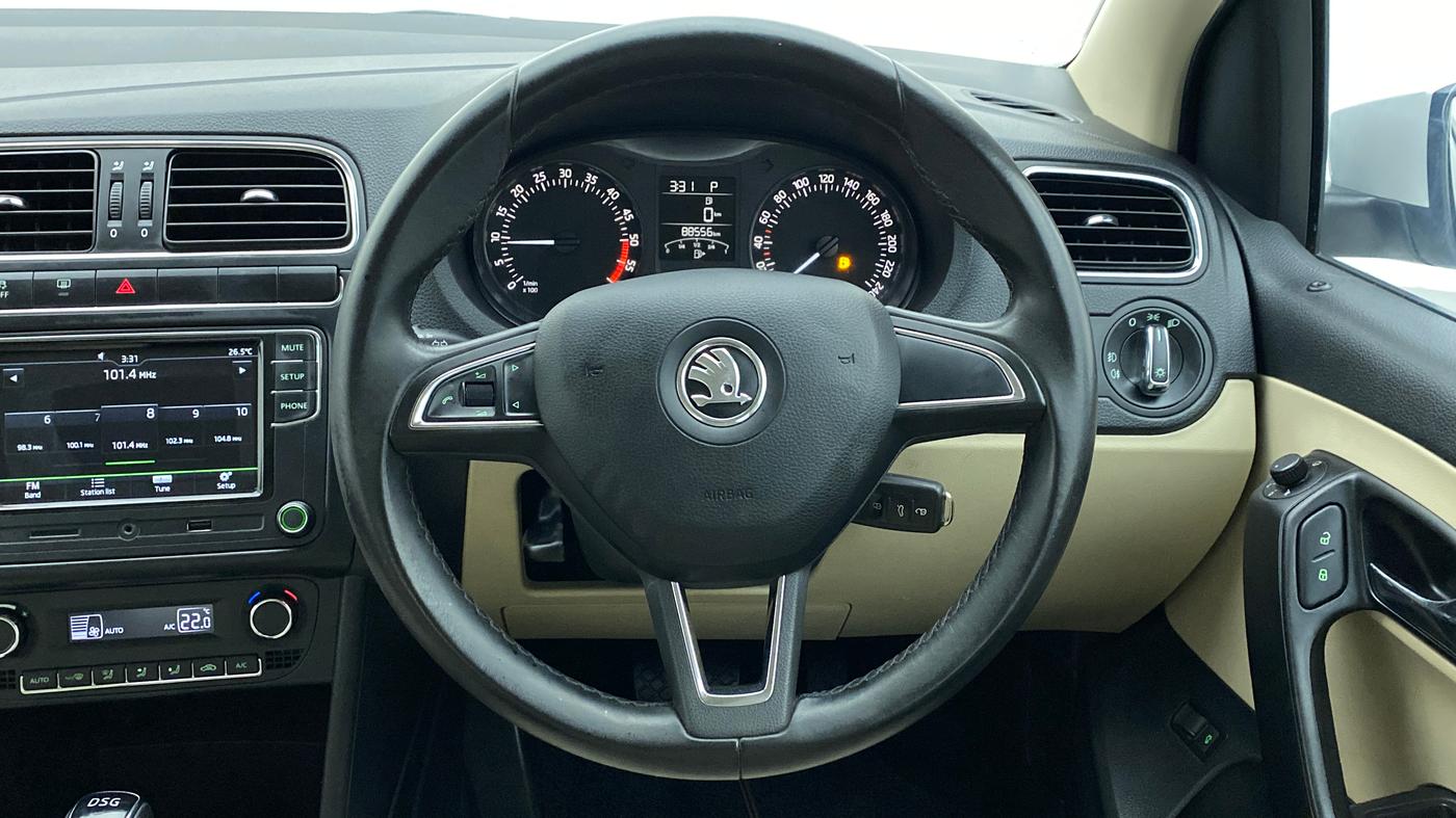 2017 Skoda Rapid Style 1.5 TDI AT, Diesel, Automatic, 88,556 km, Steering Wheel Close Up