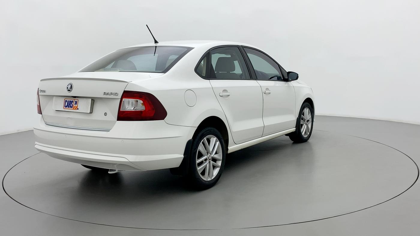2017 Skoda Rapid Style 1.5 TDI AT, Diesel, Automatic, 88,556 km, Right Back Diagonal