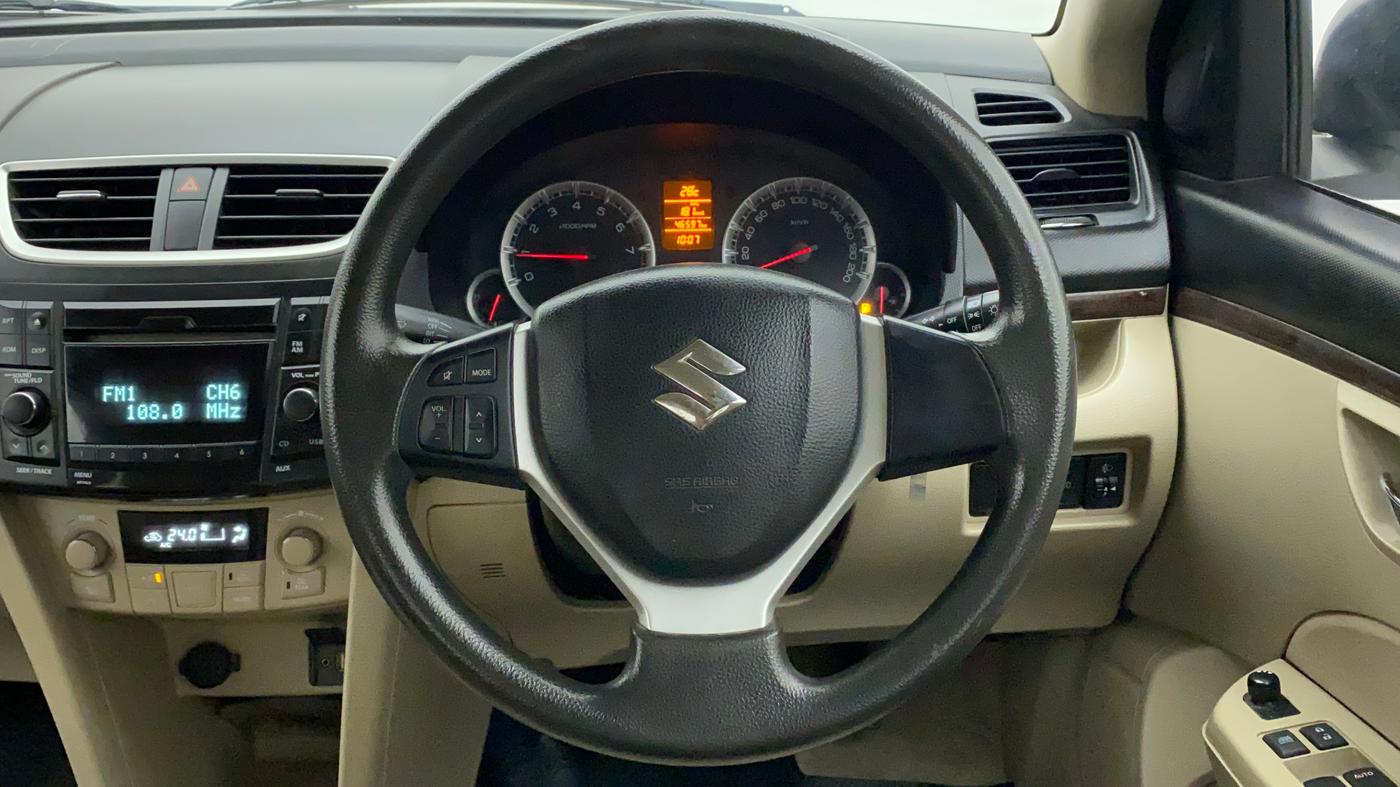 2012 Maruti Swift Dzire ZXI, Petrol, Manual, 46,597 km, Steering Wheel Close Up