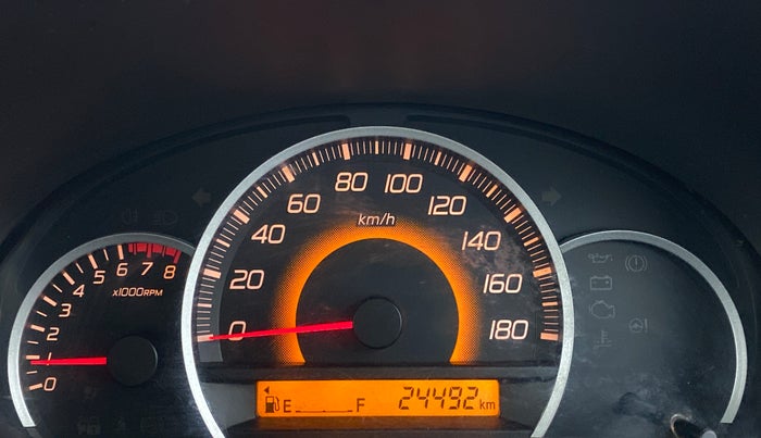2015 Maruti Wagon R 1.0 VXI, Petrol, Manual, 24,658 km, Odometer Image