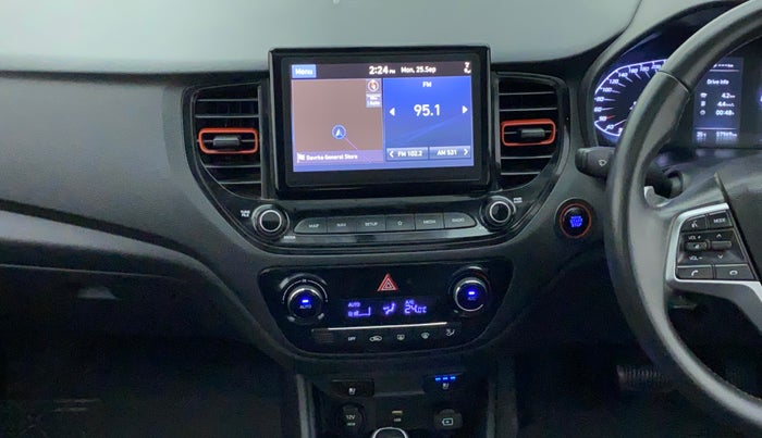 2020 Hyundai Verna SX (O) 1.0 TURBO DCT, Petrol, Automatic, 57,611 km, Air Conditioner