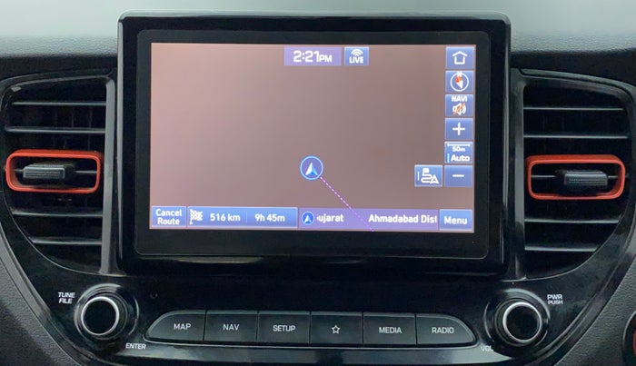 2020 Hyundai Verna SX (O) 1.0 TURBO DCT, Petrol, Automatic, 57,611 km, Navigation System