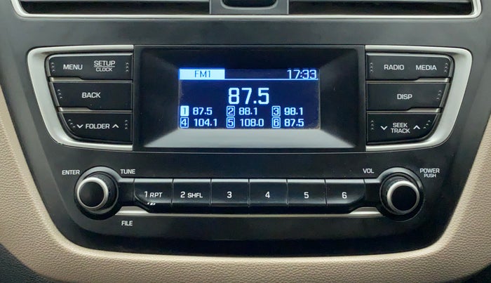 2018 Hyundai Elite i20 MAGNA EXECUTIVE 1.2, Petrol, Manual, 40,826 km, Infotainment System
