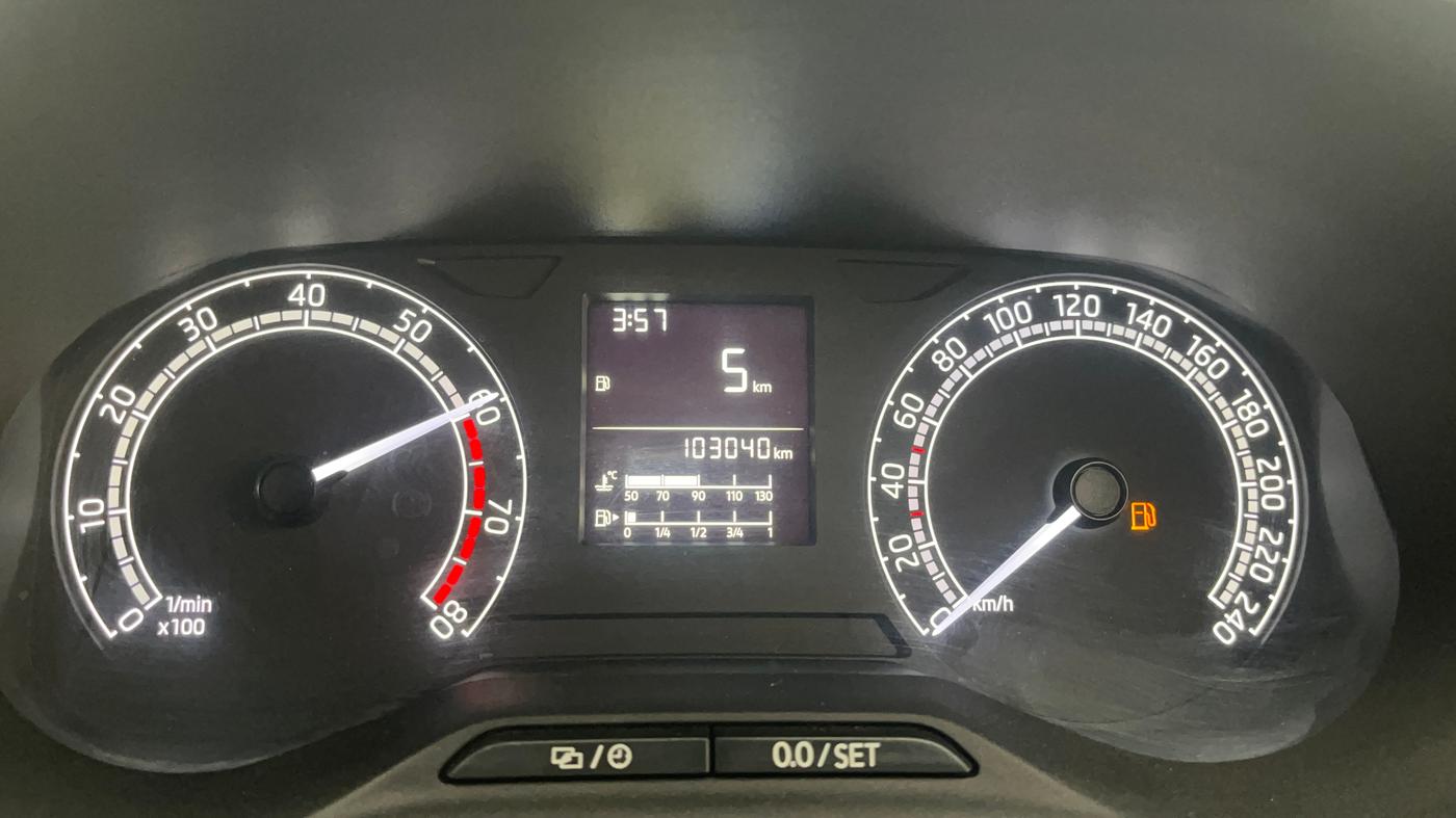 2022 Skoda SLAVIA ACTIVE 1.0L TSI MT, Petrol, Manual, 1,03,058 km, Odometer Image