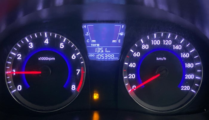 2014 Hyundai Verna FLUIDIC 1.4 VTVT CX, CNG, Manual, 1,05,810 km, Odometer Image