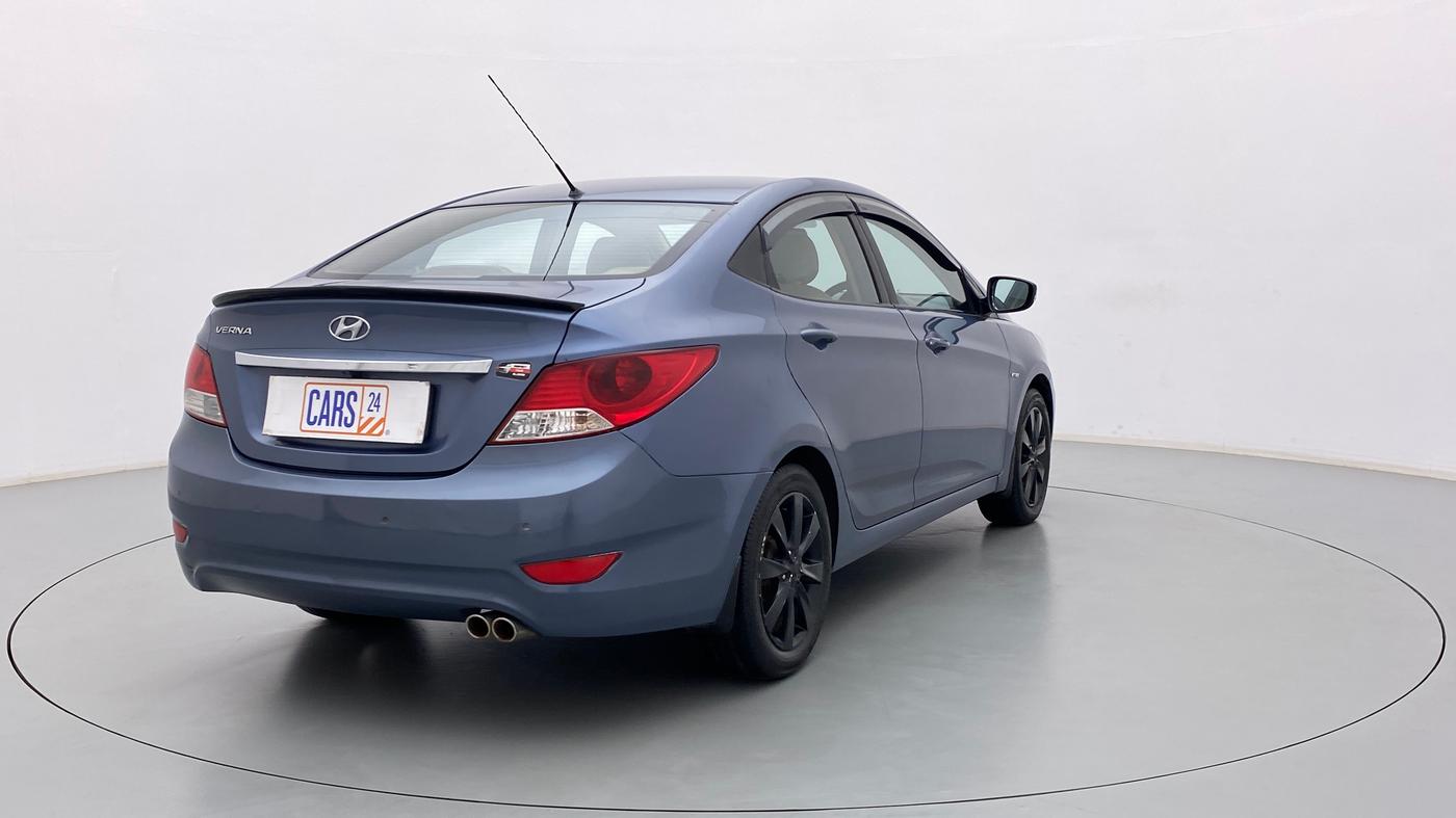 2014 Hyundai Verna FLUIDIC 1.4 VTVT CX, CNG, Manual, 1,05,810 km, Right Back Diagonal