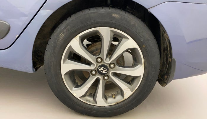 2014 Hyundai Xcent SX 1.2 (O), CNG, Manual, 1,22,025 km, Left Rear Wheel
