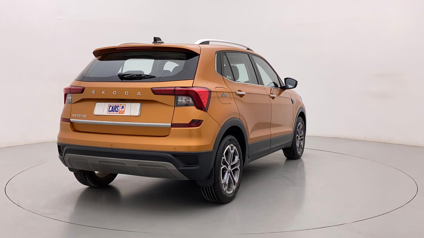 2022 Skoda KUSHAQ STYLE 1.0L TSI MT, Petrol, Manual, 34,005 km, Right Back Diagonal