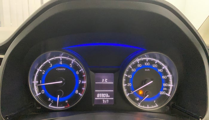 2017 Maruti Baleno DELTA PETROL 1.2, Petrol, Manual, 65,884 km, Odometer Image
