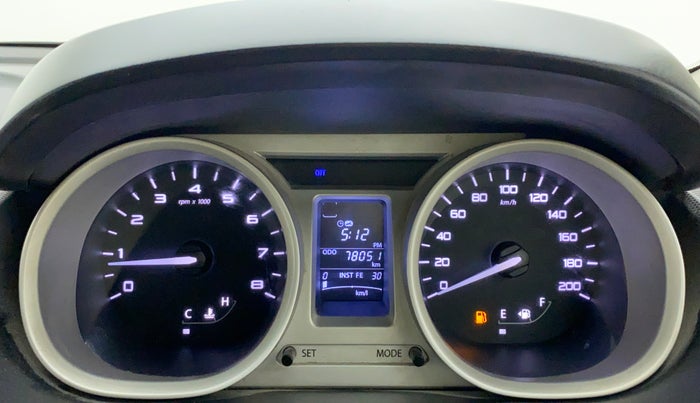 2017 Tata Tiago XZ PETROL, Petrol, Manual, 78,050 km, Odometer Image