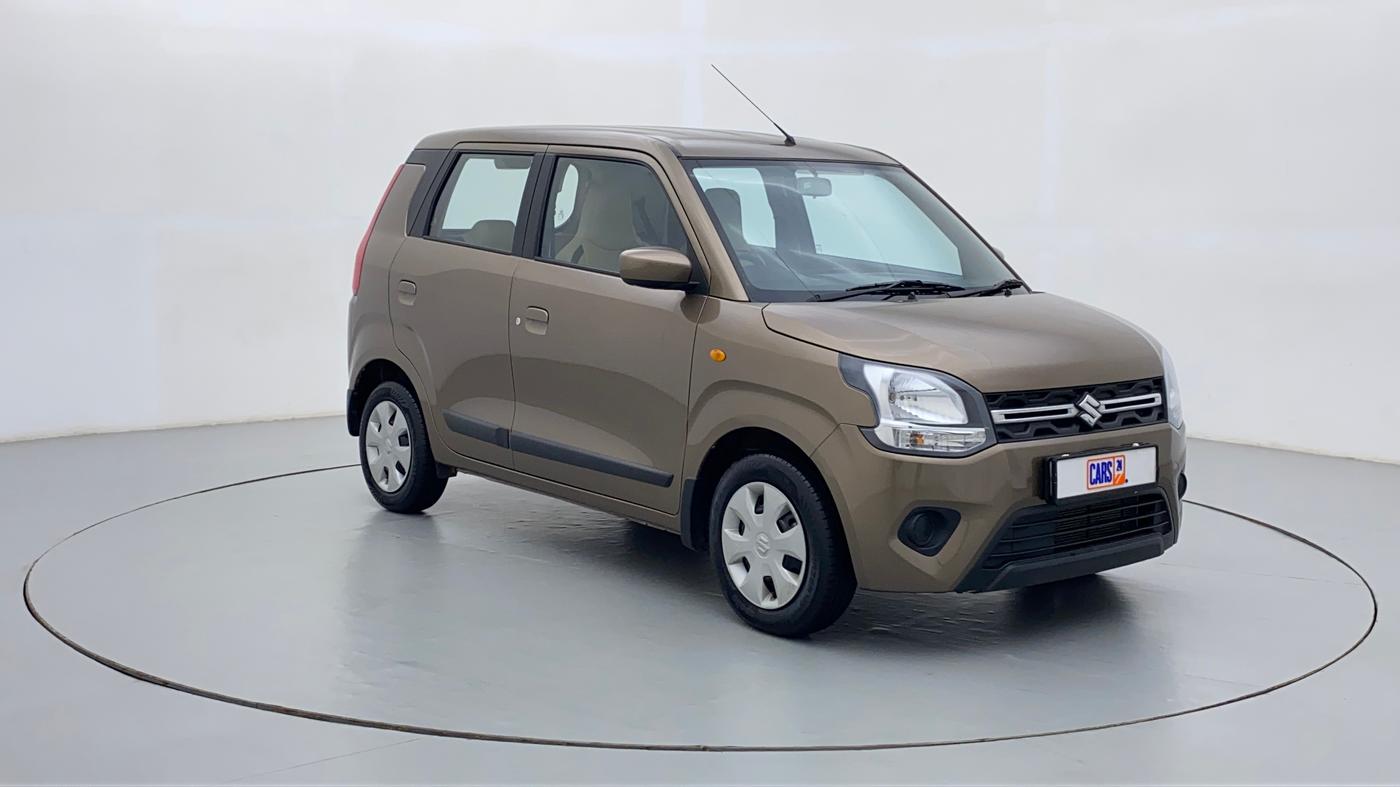 2019 Maruti New Wagon-R VXI 1.2L, Petrol, Manual, 38,411 km, Right Front Diagonal (45- Degree) View