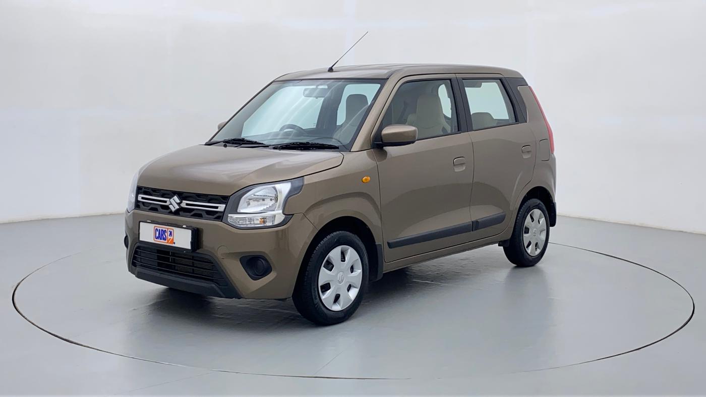 2019 Maruti New Wagon-R VXI 1.2L, Petrol, Manual, 38,411 km, Left Front Diagonal (45- Degree) View
