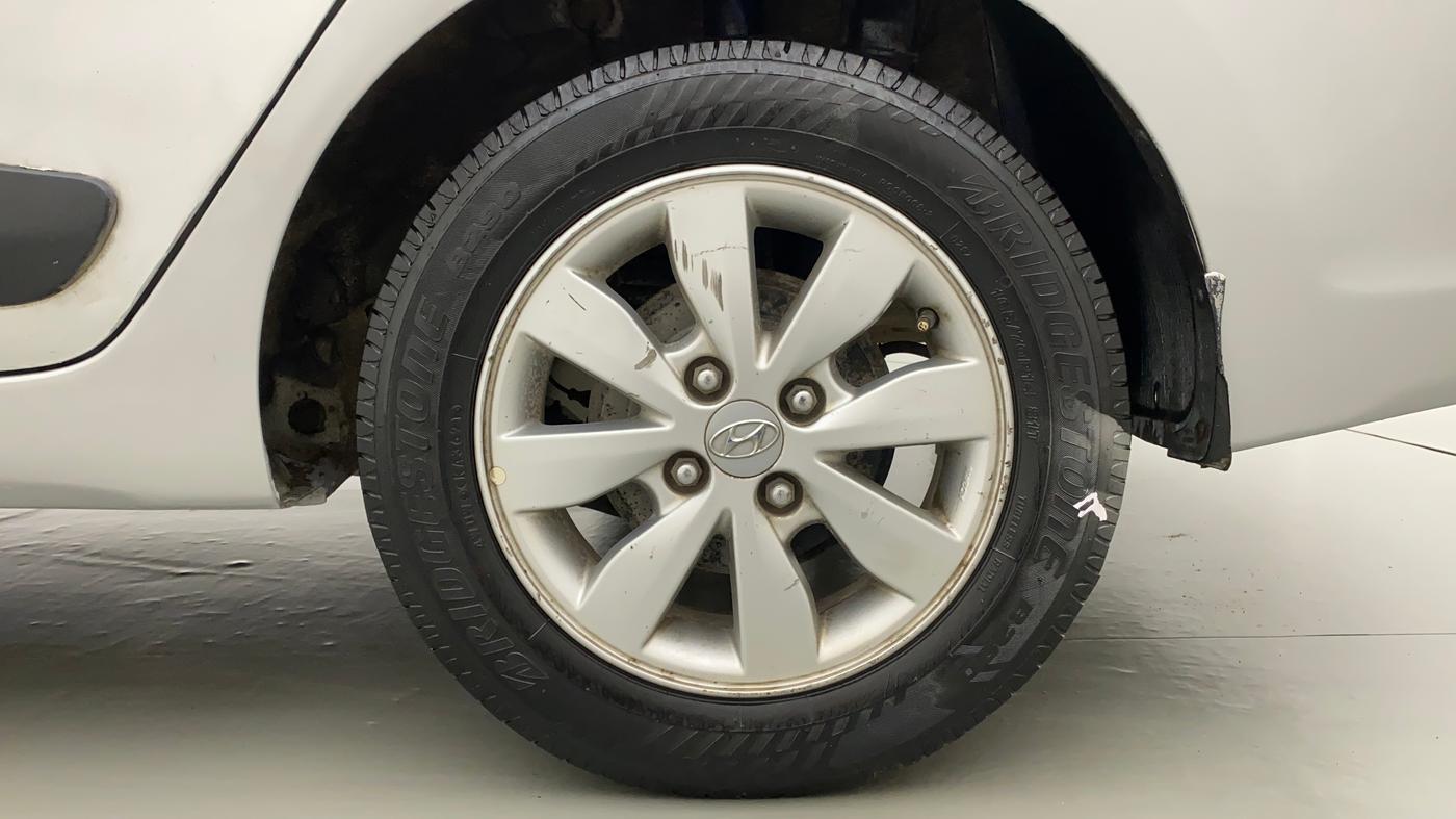 2014 Hyundai Xcent S (O) 1.2, CNG, Manual, 72,380 km, Left Rear Wheel