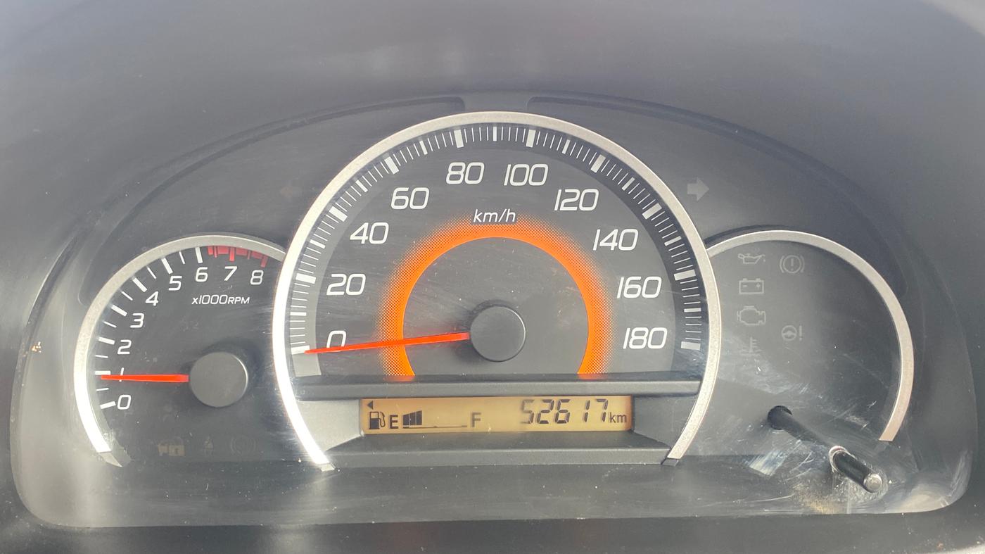 2013 Maruti Wagon R 1.0 VXI, Petrol, Manual, 52,605 km, Odometer Image