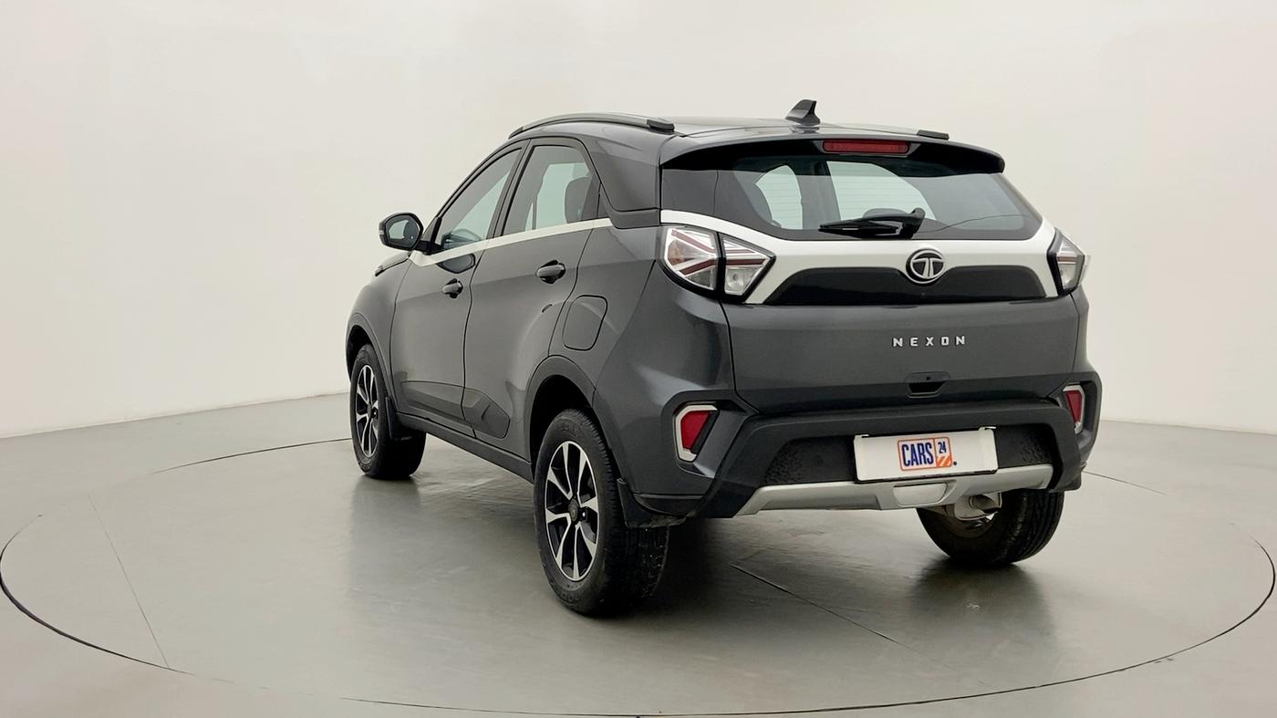 2021 Tata NEXON XZA + 1.2 PETROL A/T, Petrol, Automatic, 12,654 km, Left Back Diagonal
