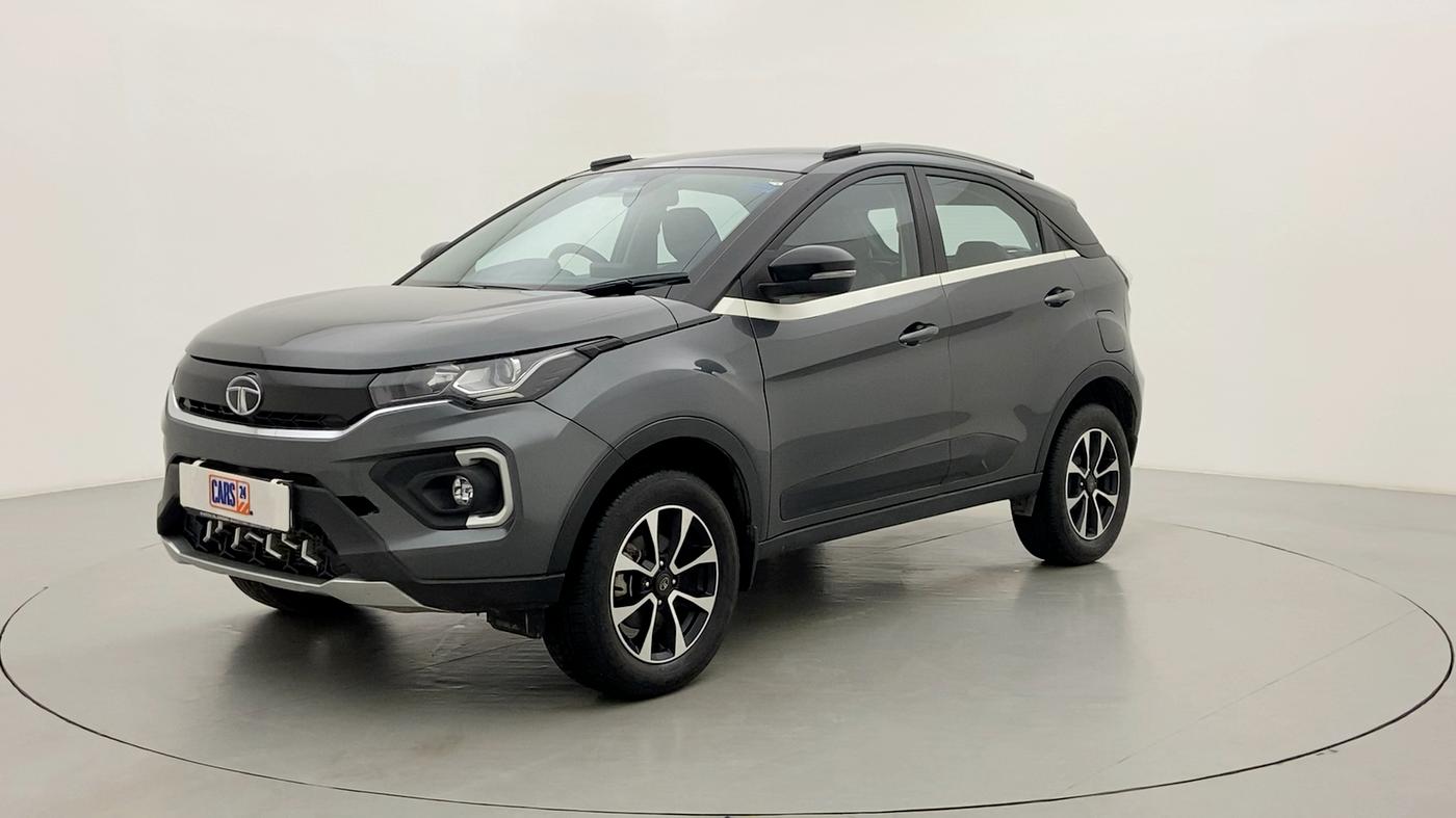 2021 Tata NEXON XZA + 1.2 PETROL A/T, Petrol, Automatic, 12,654 km, Left Front Diagonal