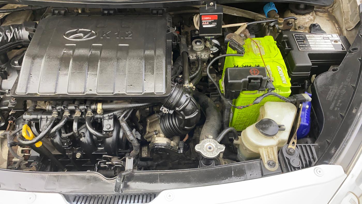 2019 Hyundai Xcent SX 1.2, CNG, Manual, 1,30,952 km, Engine View - Left