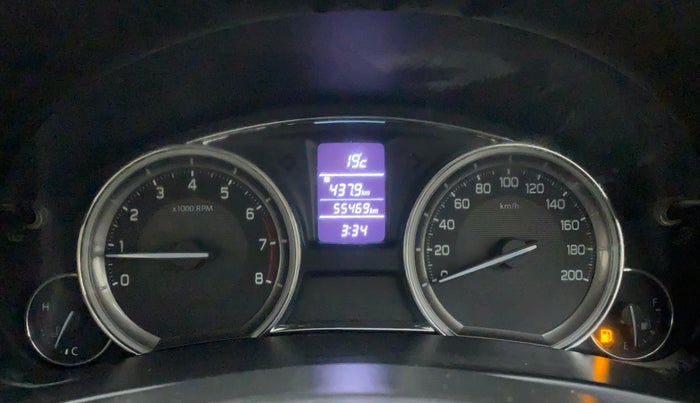 2015 Maruti Ciaz VXI+, Petrol, Manual, 55,469 km, Odometer Image