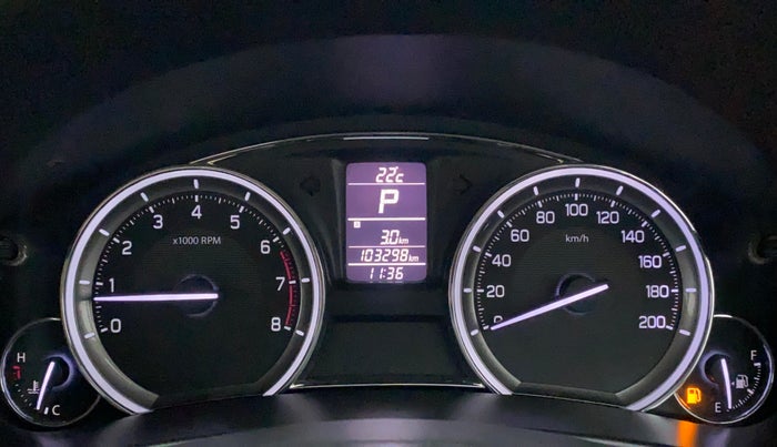2016 Maruti Ciaz ZXI+ AT, Petrol, Automatic, 1,03,298 km, Odometer Image
