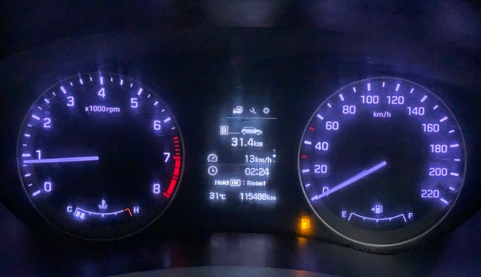 2016 Hyundai Elite i20 ASTA 1.2, CNG, Manual, 1,15,488 km, Odometer Image