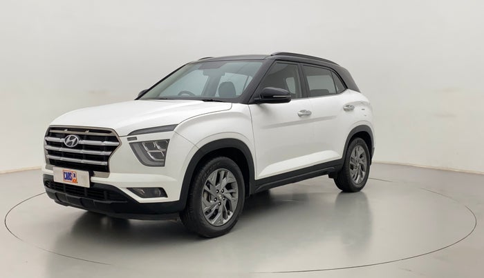 2020 Hyundai Creta 1.4 SX(O) TURBO GDI DCT DUAL TONE, Petrol, Automatic, 49,006 km, Left Front Diagonal
